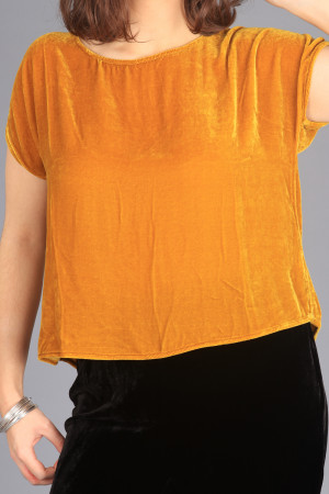 cl105019 - Cut Loose Velvet Top @ Walkers.Style women's and ladies fashion clothing online shop