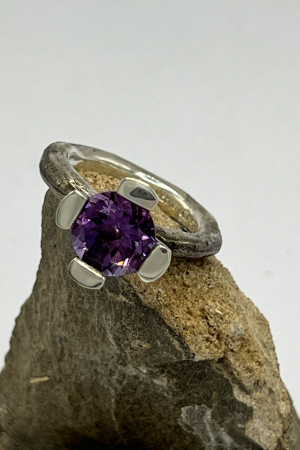 dg105167 - DARKGEM Amethyst Ring @ Walkers.Style women's and ladies fashion clothing online shop