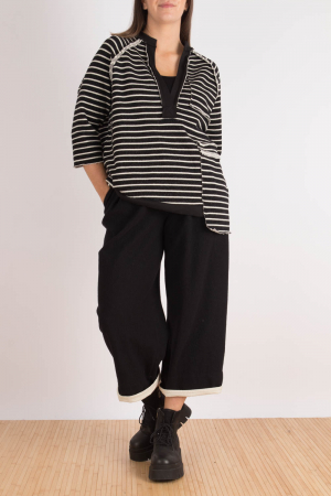 wk105198 - WENDYKEI Striped Sweatshirt @ Walkers.Style women's and ladies fashion clothing online shop